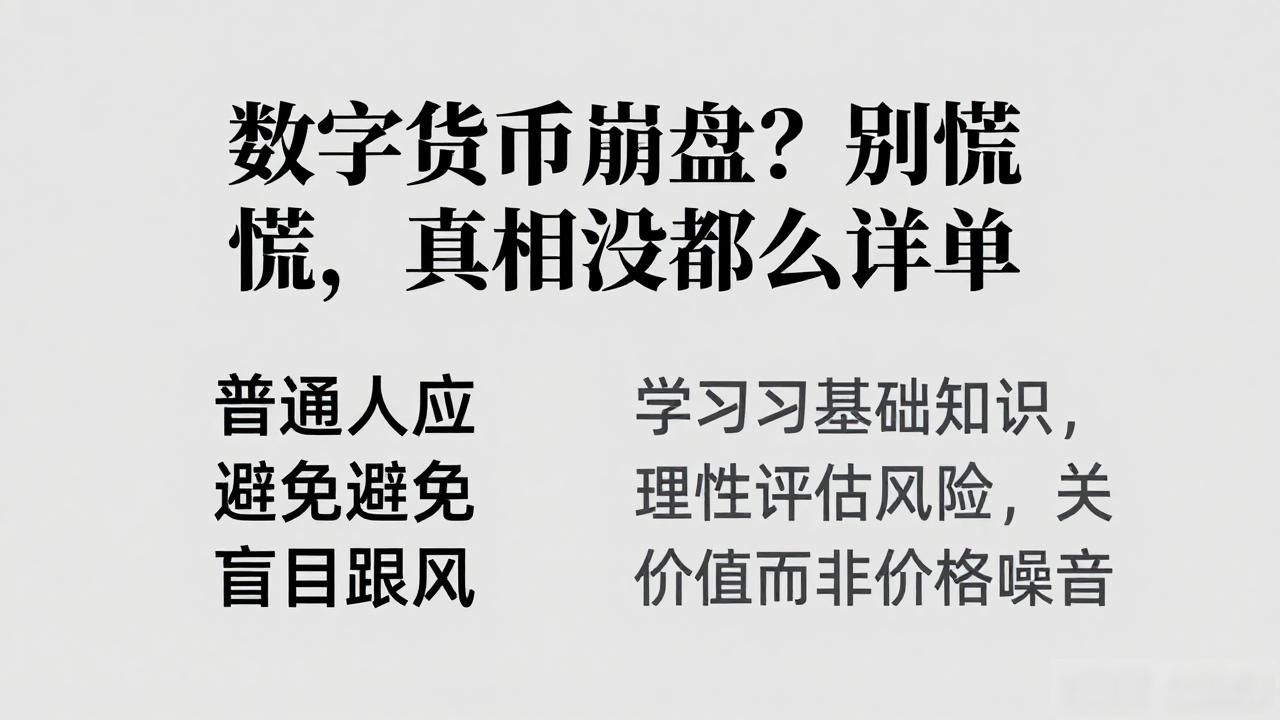 数字货币崩盘？别慌，真相没那么简单