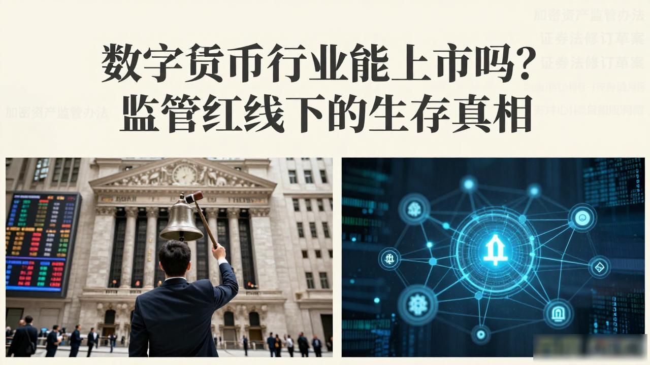 数字货币行业能上市吗？监管红线下的生存真相