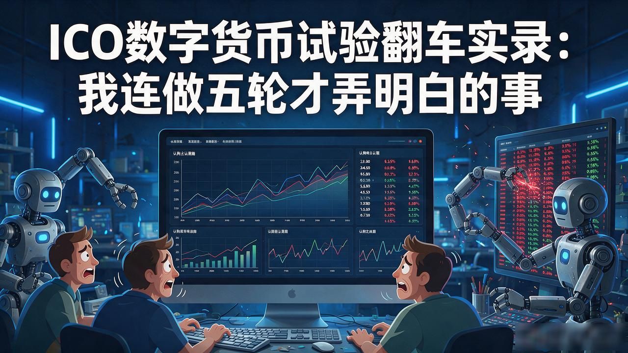 ICO数字货币试验翻车实录：我连做五轮才弄明白的事