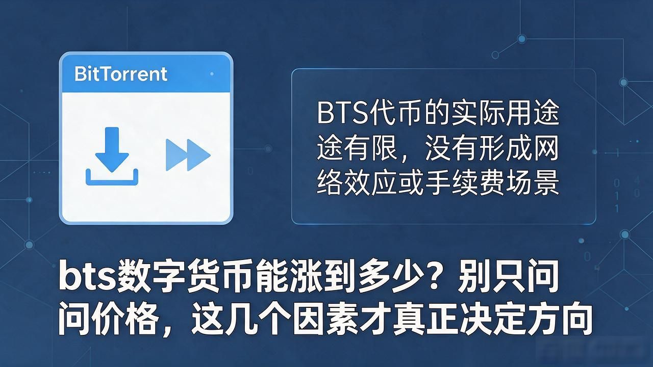 bts数字货币能涨到多少？别只问价格，这几个因素才真正决定方向