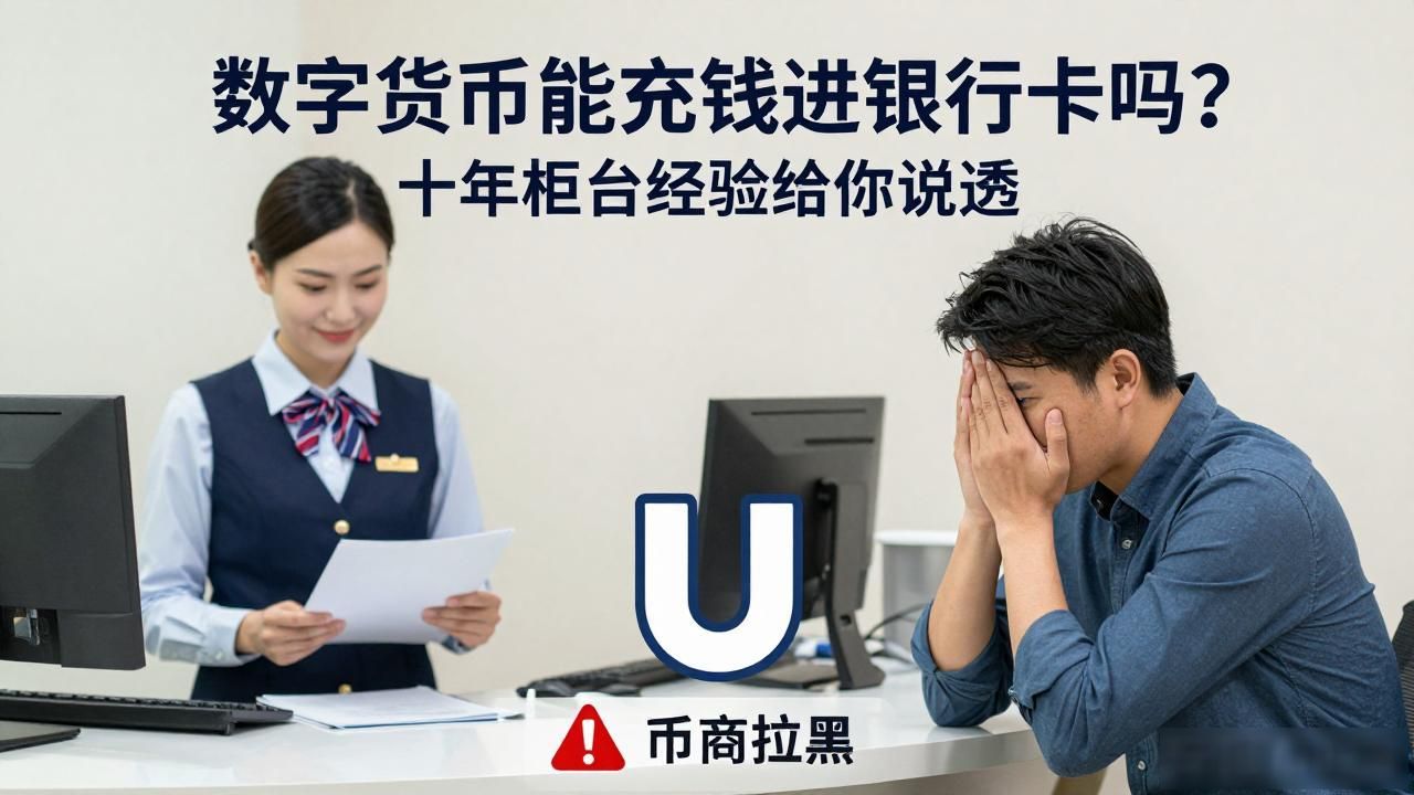 数字货币能充钱进银行卡吗？十年柜台经验给你说透
