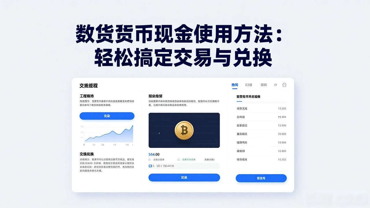 数字货币现金使用方法：轻松搞定交易与兑换