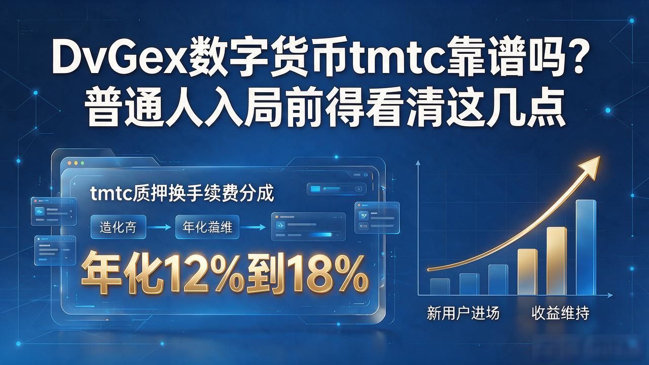 DvGEX数字货币tmtc_DvGEX链上撮合模式tmtc交易深度滑点风险_tmtc质押手续费分成年化收益新用户依赖