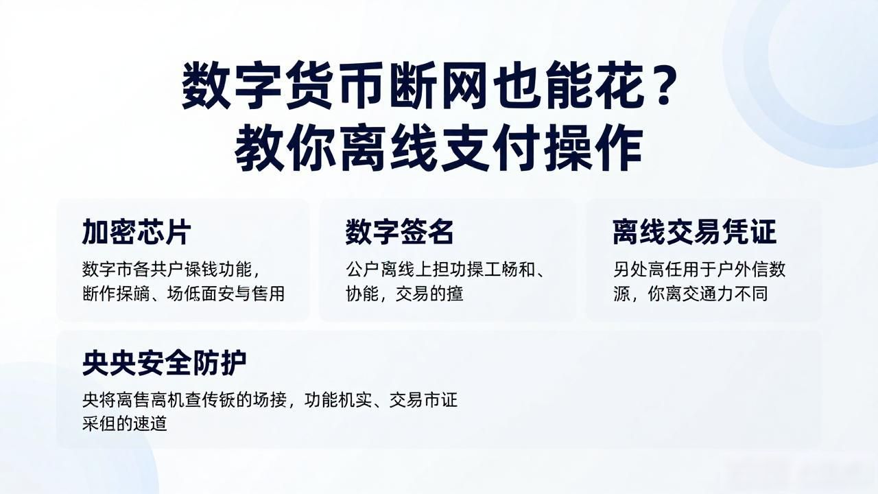 数字货币断网也能花？教你离线支付操作