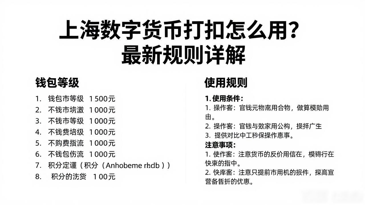 上海数字货币打折怎么用？最新规则详解