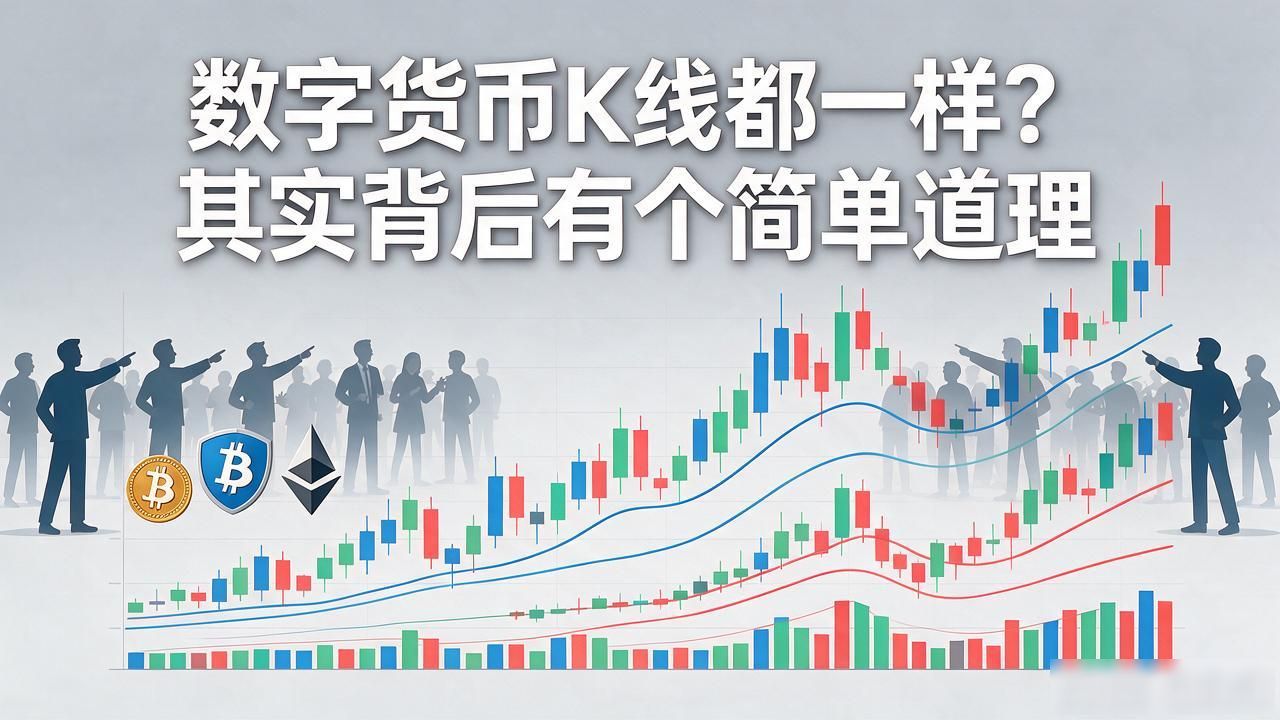 数字货币K线都一样？其实背后有个简单道理