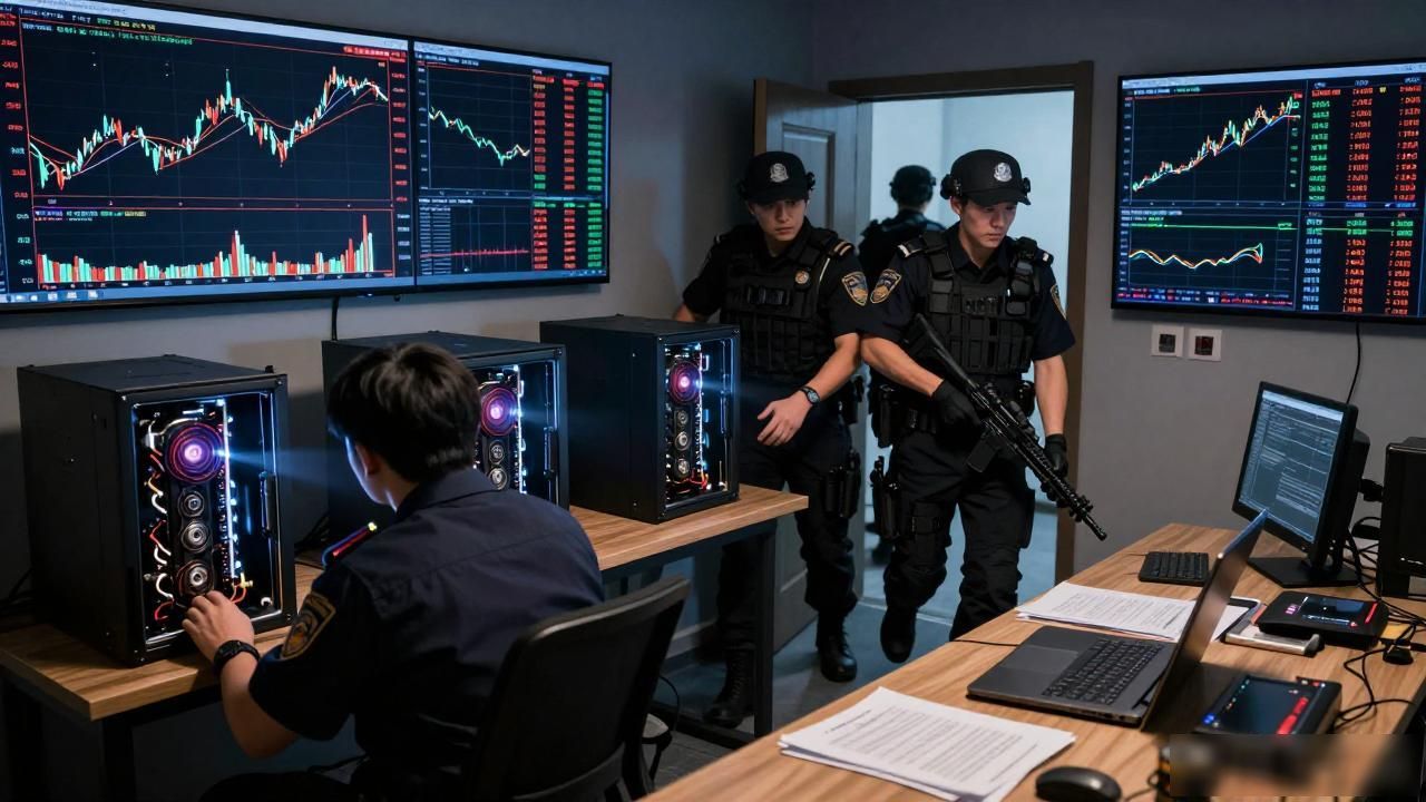 假数字货币平台被端，警方抓获骗局团伙，"币圈"韭菜不再被割