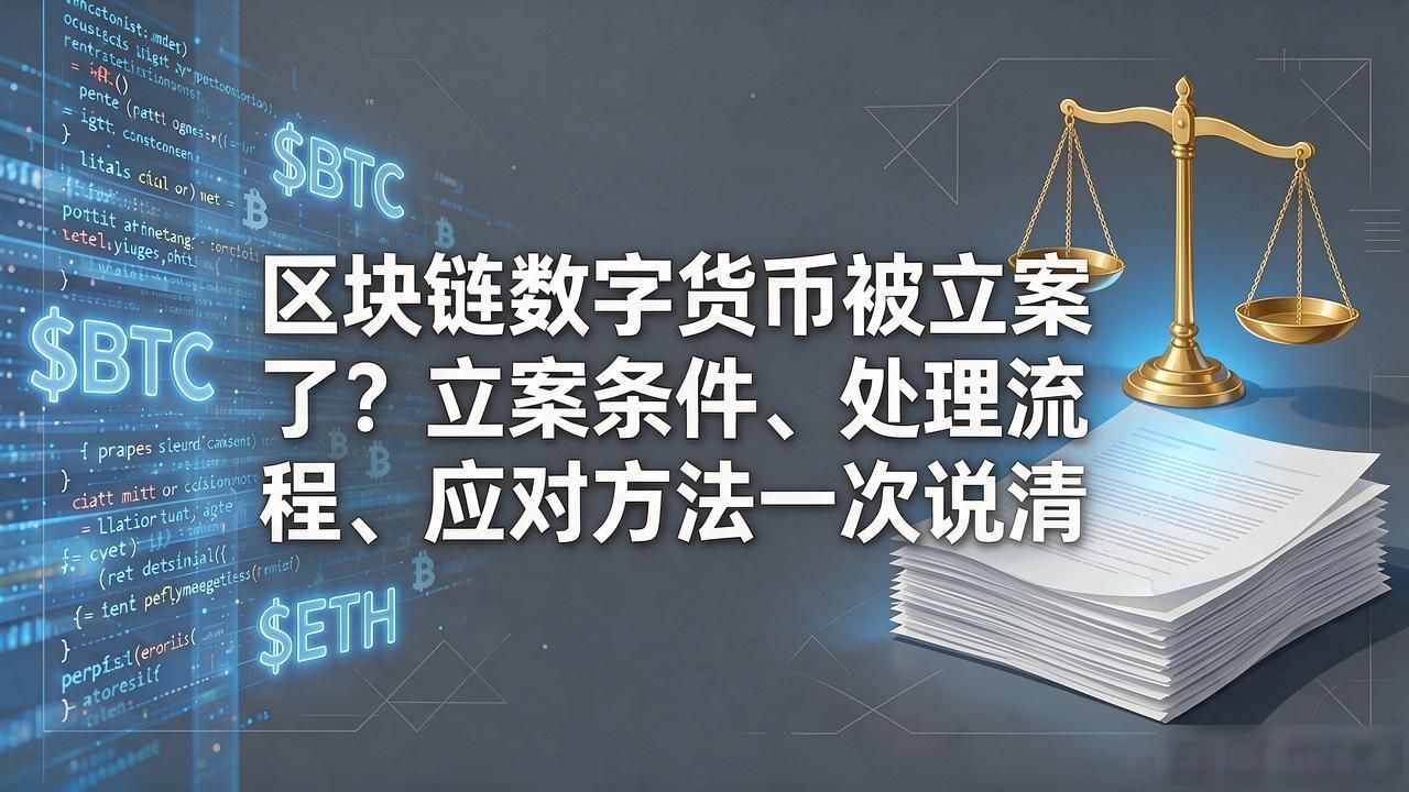 区块链数字货币被立案了？立案条件、处理流程、应对方法一次说清