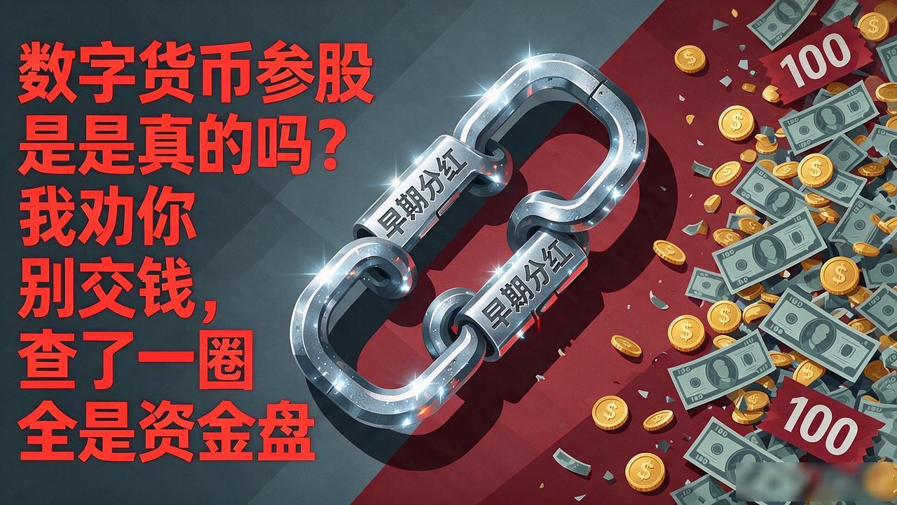 数字货币参股是真的吗？我劝你别交钱，查了一圈全是资金盘