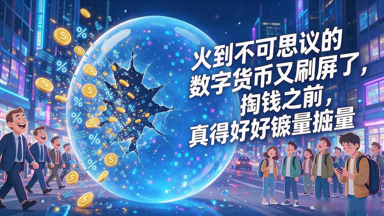 火到不可思议的数字货币又刷屏了，掏钱之前真得好好掂量掂量