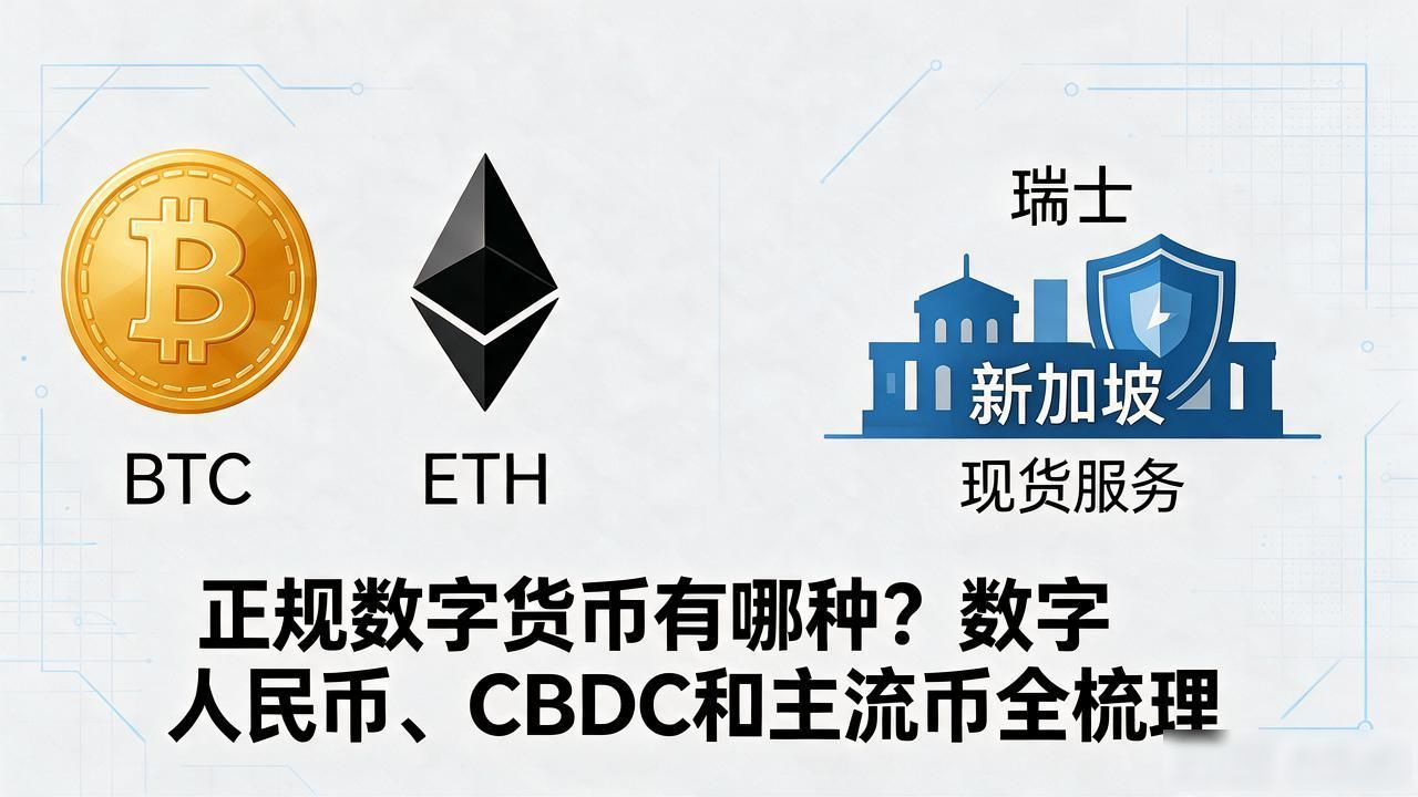 正规数字货币有哪种？数字人民币、CBDC和主流币全梳理