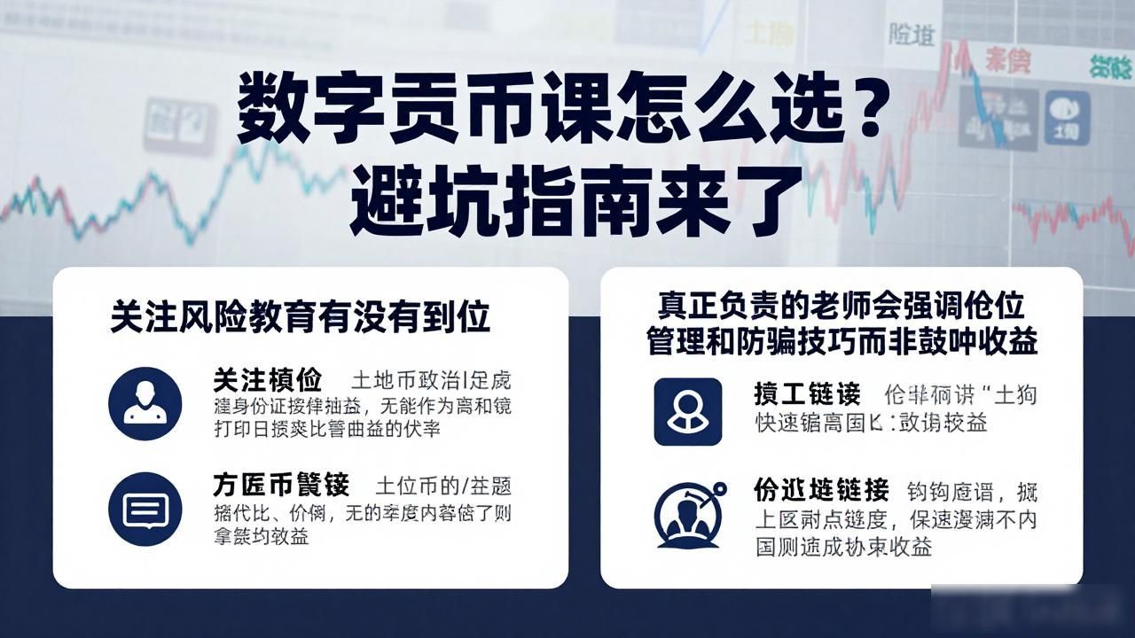数字货币课怎么选？避坑指南来了