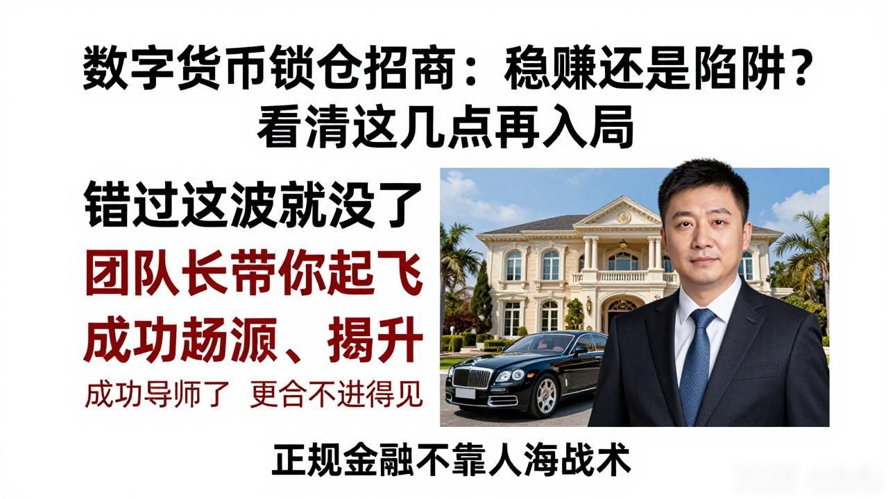数字货币锁仓招商：稳赚还是陷阱？看清这几点再入局
