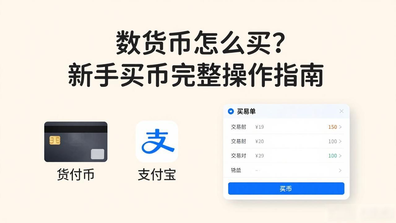 数字货币怎么买？新手买币完整操作指南