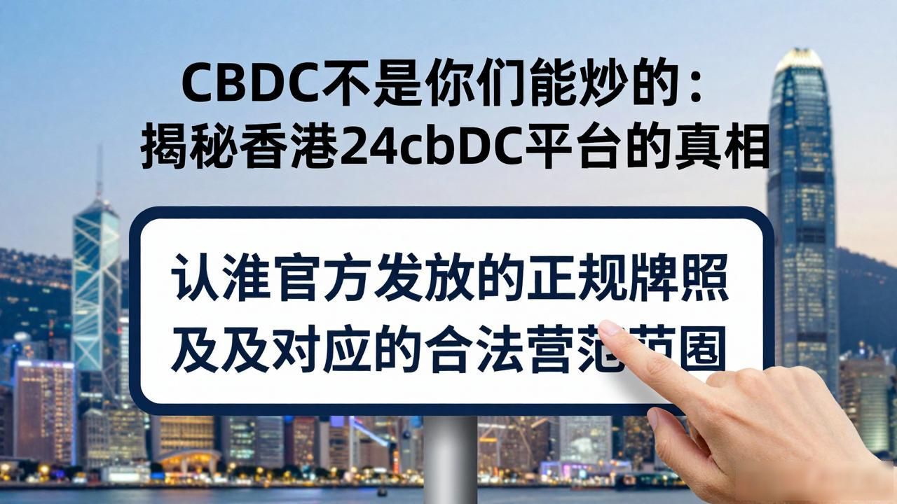 CBDC不是你们能炒的：揭秘香港24cbdc平台的真相